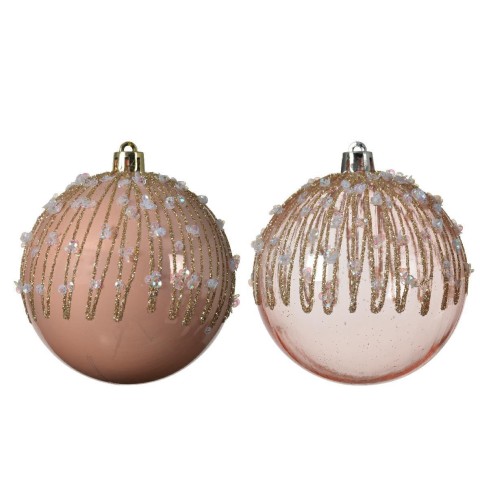 SFERA PINK D8 CON PERLINE E GL
